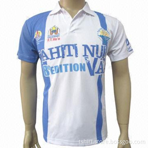 Men's summer polo T-shirt, made of 100% polyester